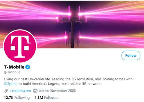 Tmobile twitter - 8:54 PM · Jan 7, 2019 · Twitter for iPhone. 1,884. Retweets. 450. Quote Tweets. 6,521. Likes. Jordan ... For T-Mobile Tuesday you guys should have "5G" stickers for everyone, that would be hilarious. 9. 9. 323. NO, 𝐍𝐎 *sᴇɴᴅ ᴡɪᴛʜ ᴇᴄʜᴏ* @CoryInYoHouse ...